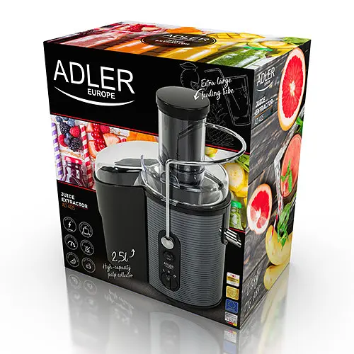 Соковижималка Adler AD 4125 1000 Вт система Anti-drip контейнер 2.5 л - фото 7