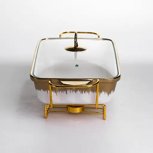 Мармит настольный Yiwu прямоугольный с подогревом 35.5х19х15.5 см на подставке с крышкой мармитница для первых блюд ML789-13 - фото 3