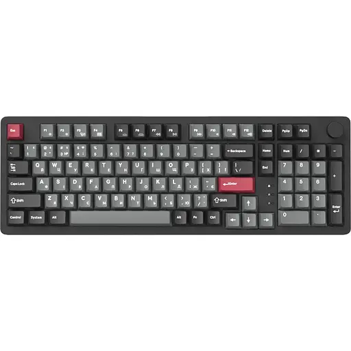 Клавиатура GamePro Asgard Drakkar Keychron Super Red Switch Wireless/Bluetooth/USB Black беспроводная (MK305BK)