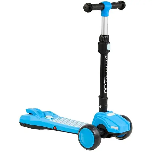 Самокат дитячий Best Scoote складаний 67-79х60х16 см Чорно-синій 000254953
