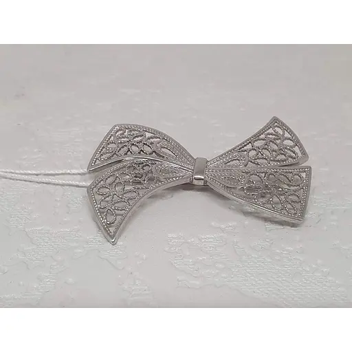 Срібна брошка Ірій Бантик. 9525 - фото 2