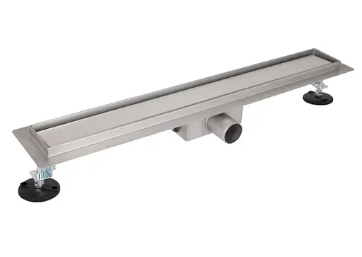 Линейный трап Qtap Taurus Tile500 из нержавеющей стали с сухим затвором под плитку QTTAUTILE500 - фото 1