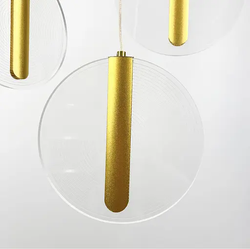 Каскадный светильник с ниспадающими золотыми монетками Line.F Количество ламп 12 - фото 2