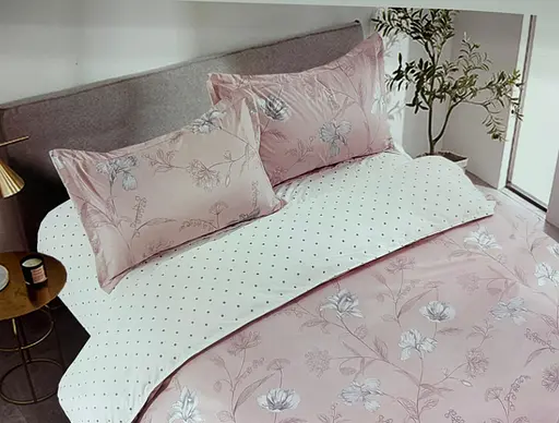 Постельное белье сатин Laura-Grand 21 евро комплект цветочный принт - фото 1