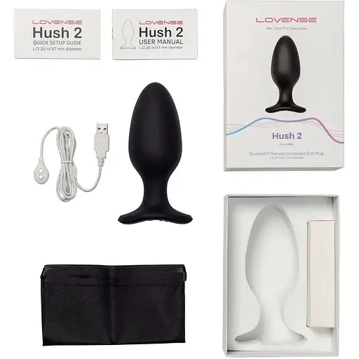 Анальна смарт-вібропробка Lovense Hush 2 розмір L - фото 3