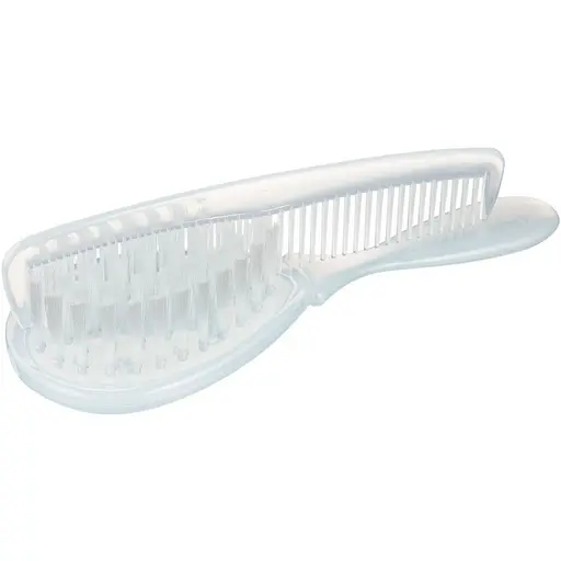 Щiтка для волосся тверда з гребінцем Canpol babies Cute Animals блакитна (2/419_blu) - фото 3