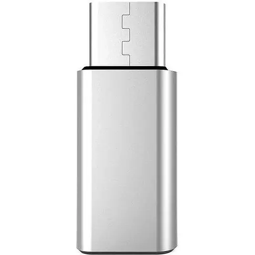 Перехідник Micro -Type-C silver