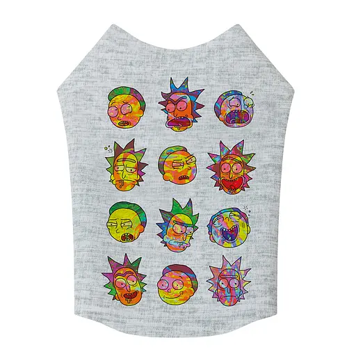 Майка для собак Waudog Clothes малюнок "Рік та Морті 1", S35, B 48-54 см, С 28-33 см - фото 3
