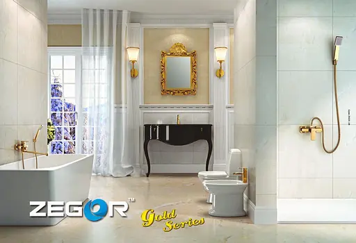 Змішувач для біде Zegor LEB2-123KG одноважільний золотий 30412 - фото 3