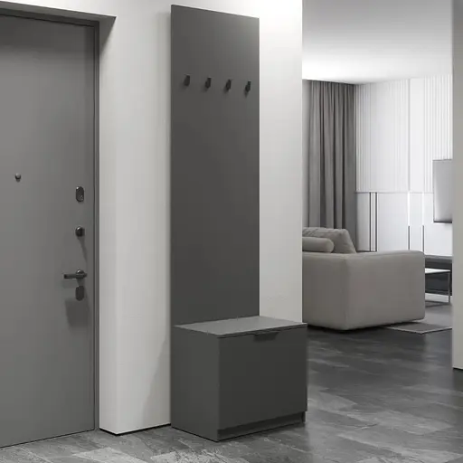 Вішалка для передпокою VAYS підлогова з тумбою для взуття M-43 - фото 6