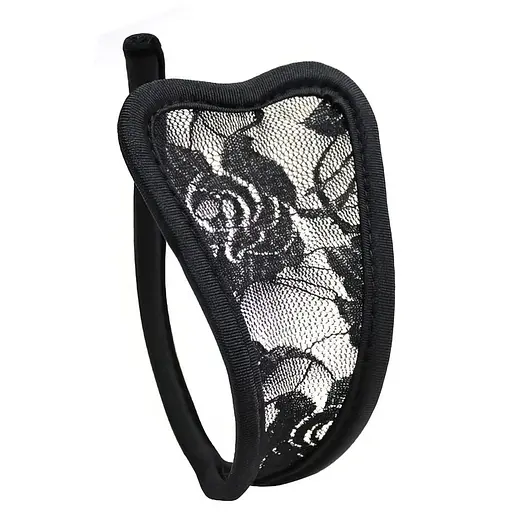 Жіночі стрінги-невидимки без лямок чорні S M - фото 1