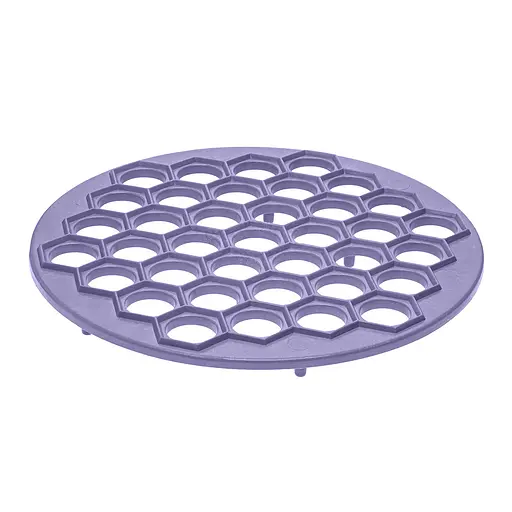 Пластикова пельменниця (форма для приготування пельменів) Ø26 см, Kitchette Бузковий 84499 - фото 3