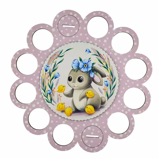 Великодня підставка рожева на 12 яєць - фото 2