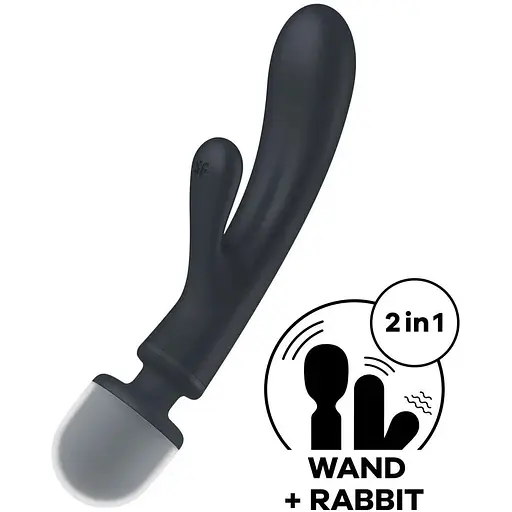 Вибратор Satisfyer Triple Lover для пар и соло три мотора силикон 10 программ серый - фото 3