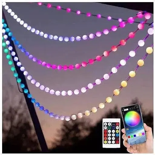Гирлянда Умная светодиодная музыкальная 200LED 20 метров разноцветные USB управления от смартфона - фото 3