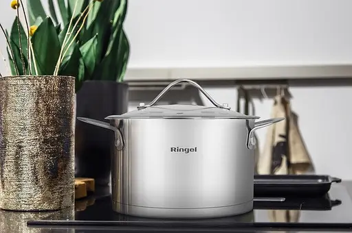 Каструля Ringel FUSION 2.6 л 18 см з кришкою нержавіюча сталь (RG-2020-18) - фото 4