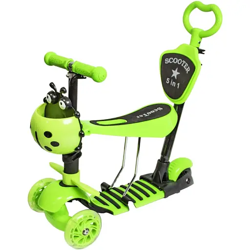 Самокат 5 в 1 Scale Sports Від 2-8 років Зелений 000248256