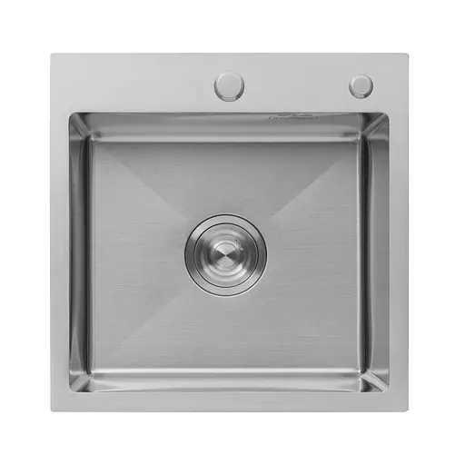 Кухонная мойка Kroner KRP Gebürstet - 4545HM (3.0/1.0 мм) CV033855, Нержавеющая сталь - фото 1