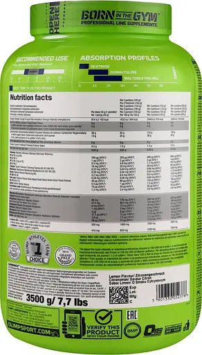 Уцінка. Вуглеводи Olimp Carbonox Lemon 3.5 кг - фото 2