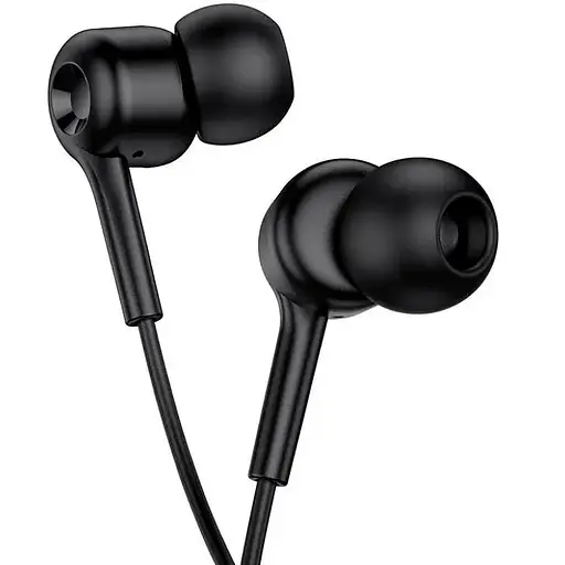 Наушники Hoco M82 La musique universal earphones with mic черные - фото 1