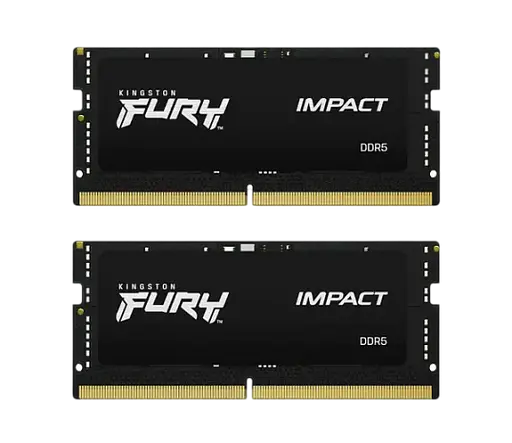Оперативна пам'ять Kingston Fury 32GB (2x16GB) SODIMM DDR5 4800MHz Impact Black (KF548S38IBK2-32)