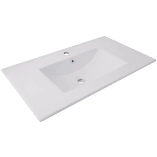 Раковина врезная мебельная Qtap Albatross 820x460x180 White с донным клапаном QT01113080CW148475 - фото 1