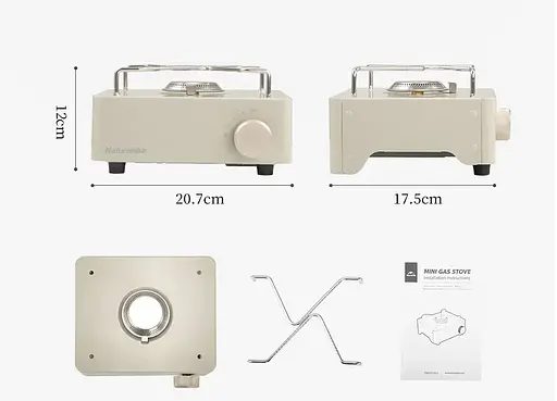 Портативная газовая плита Naturehike CNH22CJ011 на 1 конфорку под цанговый баллон (Зеленый) - фото 3