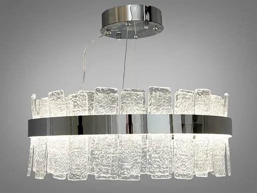 Представительская новинка, хрустальная лед люстра на тросах, 110 Вт, хром - фото 1