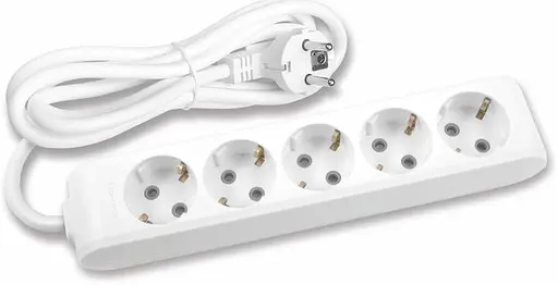 Подовжувач Panasonic X-tendia із заземленням 5 гнізд, 3 м (WLTB04532GR-UA) - фото 1