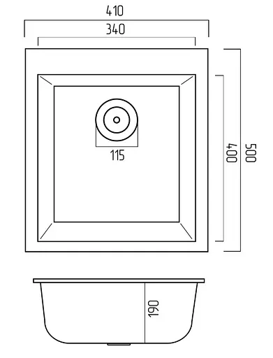 Кухонная мойка Platinum 4150 SOKIL (SP000038333) - фото 5