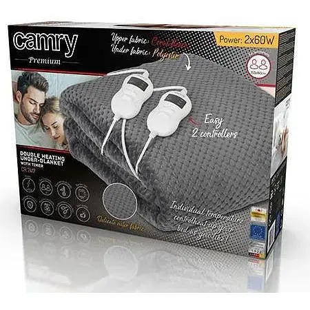 Електрична ковдра з таймером Camry CR 7417 двоспальна - фото 7