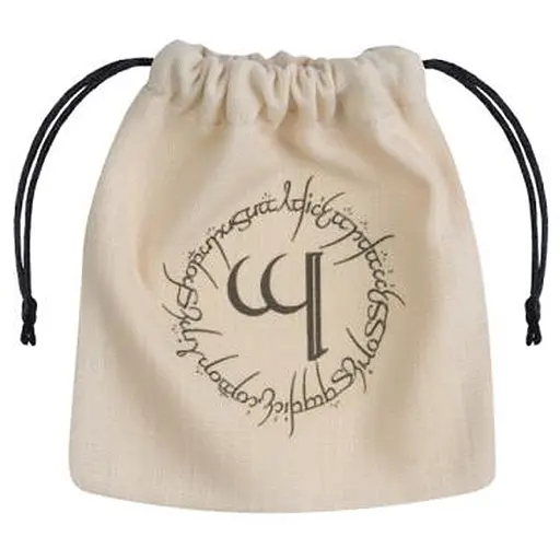 Мішечок для кубиків Q-Workshop Elvish Beige & black Dice Bag (BELV101) - фото 1