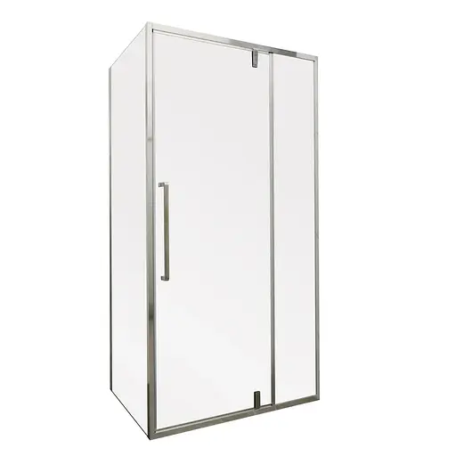 Душевая кабина без поддона Mixxus Premium Bevel SC01-120x80x195-TR хром прозрачное стекло 6 мм MI6871, Универсальная, прозрачная, хром - фото 1