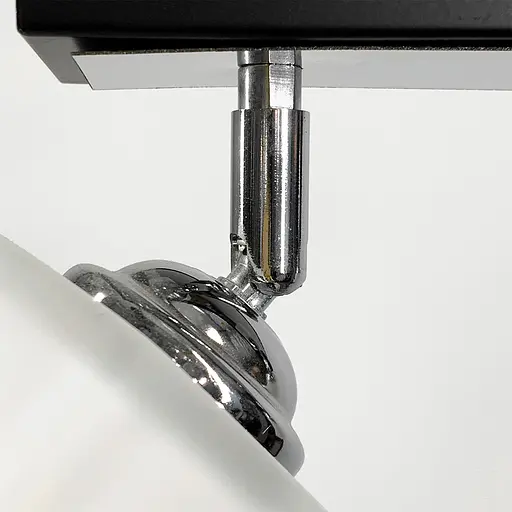 Світильник в чорному або білому корпусі на 2 плафони Line.F Колір корпусу Чорний - фото 3