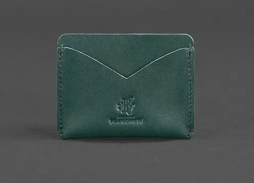 Женский кожаный кейс-слим 5.0 зеленый - фото 1