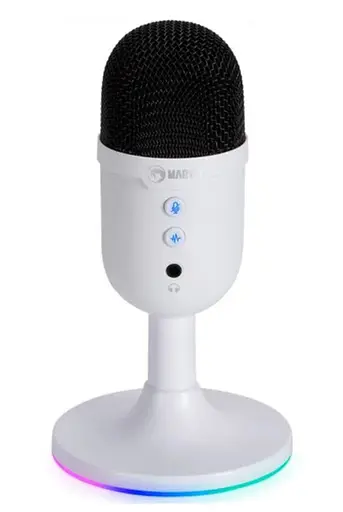 Мікрофон Marvo MIC-06 USB RGB Gaming Білий - фото 2