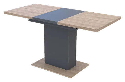 Столовый стол Doros Бостон Дуб Сонома/Графит 150х70х79 (81339362) - фото 2