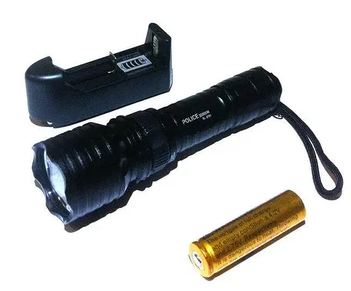 Подводный водонепроницаемый противоударный фонарь Police 8791 Т6 для дайвинга - фото 3