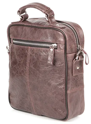 Шкіряна чоловіча сумка SHVIGEL 20х22,5х7 см sum0023500 - фото 4