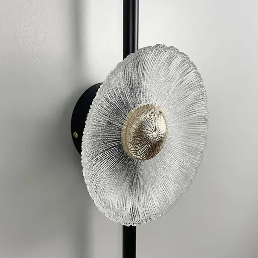 Елегантне декоративне бра з імітацією квітки Арт. B 058/1 BK Line F - фото 3