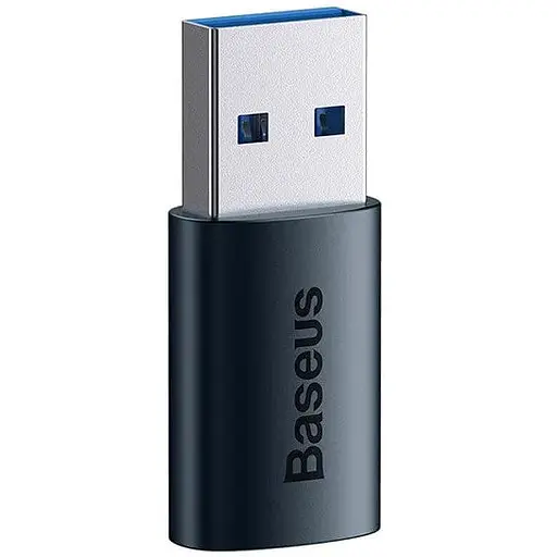 Переходник адаптер Baseus Ingenuity Series Mini OTG Adaptor USB 3.1 мale to Type-C 10 Gbit темно-синий