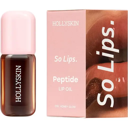 Увлажняющее масло для губ Hollyskin So Lips. Peptide Lip Oil 010. Honey Glow (0426h) - фото 1
