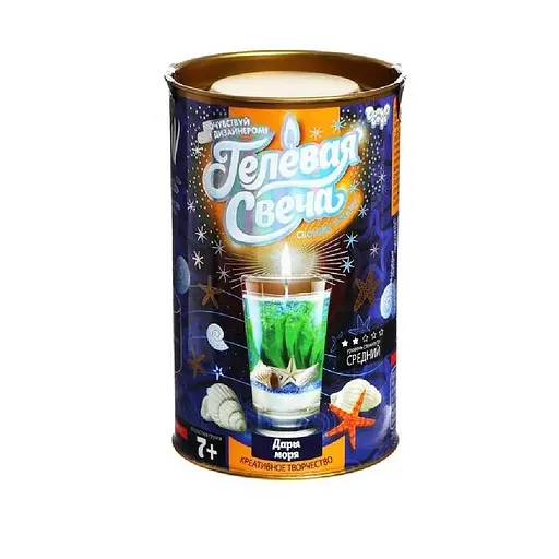 Комплект креативної творчості "Гелева свічка" Danko Toys GS-01-0 Дари моря - фото 1