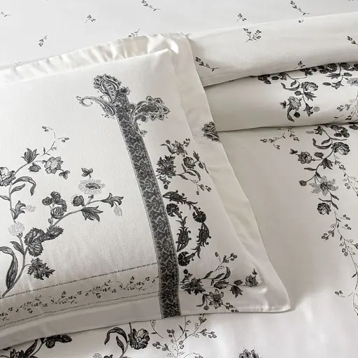 Постельное белье Clymena White Сатин Tac pbe0051654 - фото 3