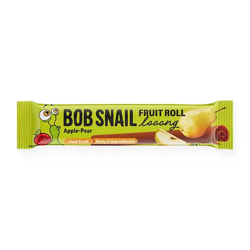 Натуральна фруктово-ягідна цукерка Bob Snail Fruit Roll Looong яблучно-грушева 15 г 