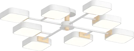 Люстра XI3363-8 белый+дерево