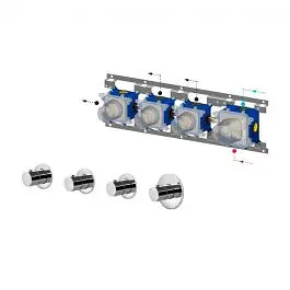 Термостат для душу/ванни Paffoni Modular Box chrome MDE019CR+MDBOX019, Хром - фото 2