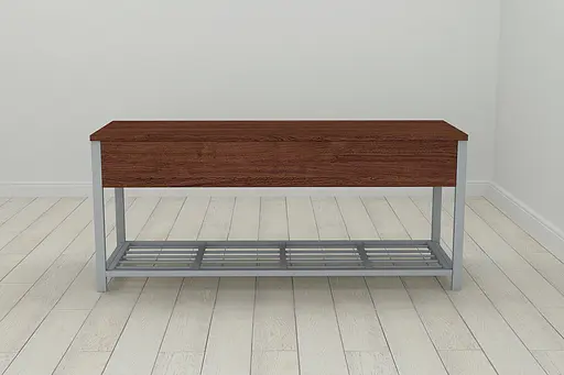 Банкетка з ящиком Ferrum-decor Дрейк 2 550x1200x400 метал Сірий ДСП Венге 16 мм (FRD-105312) - фото 2