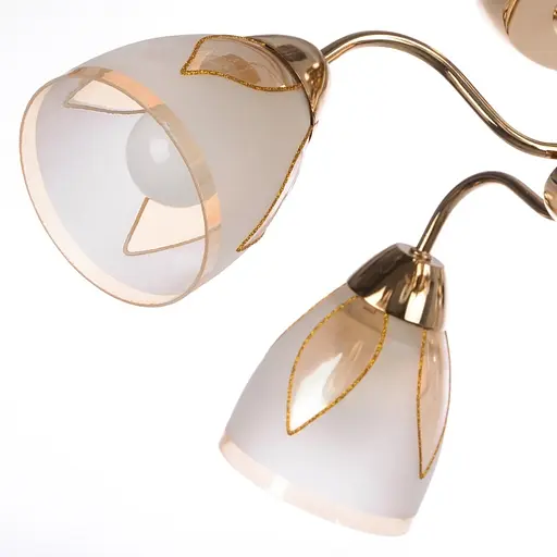 Люстра стельова Brille класична E27 60W G (LK-449C/5) - фото 3