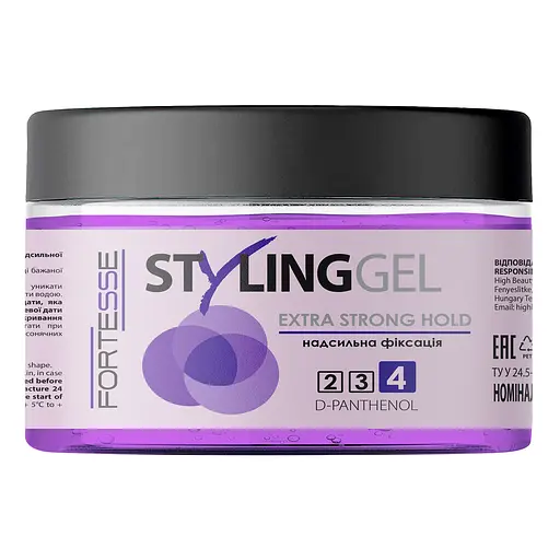 Гель для укладки волос Fortesse Professional Styling Gel сверхсильной фиксации 100 мл - фото 1